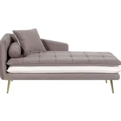 GONESSE - Chaise longue - Bruin - Linkerzijde - Polyester
