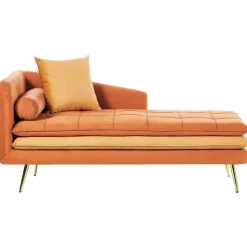 GONESSE - Chaise longue - Oranje - Fluweel