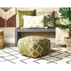 GOPI - Poef - Groen - Jute