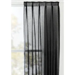 Gordijn Britt - zwart - 280x140 cm (1 stuk)