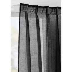 Gordijn Britt - zwart - 280x140 cm (1 stuk)