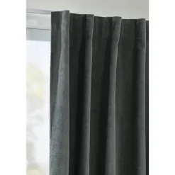 Gordijn Fabian - donkergrijs - 135x280 cm (1 stuk)