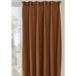 Gordijn Luca - bruin - 140x280 cm (1 stuk)