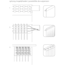 Gordijn Luca - groen - 140x280 cm (1 stuk)