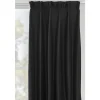 Gordijn Luca - zwart - 140x280 cm (1 stuk)