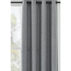 Gordijn Mila - grijs - 140x280 cm (1 stuk)