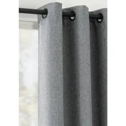 Gordijn Mila - grijs - 140x280 cm (1 stuk)