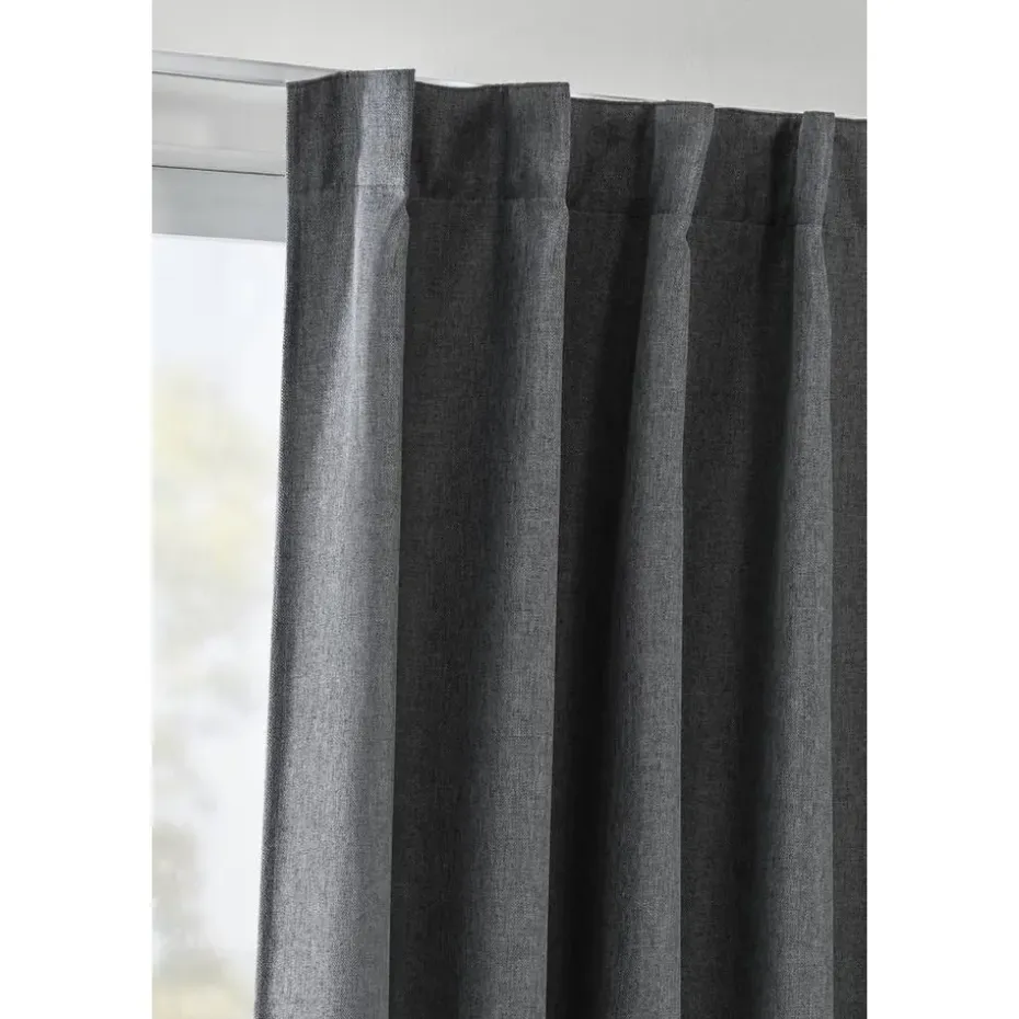 Gordijn Miran - donkergrijs - 140x280 cm (1 stuk)