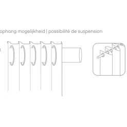 Gordijn Valletta - groen- 140x280 cm (1 stuk)