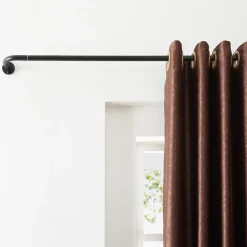 Gordijnroede - uitschuifbaar - 120 tot 210 cm - zwart