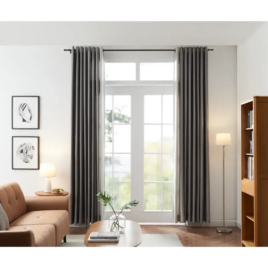 Gordijnroede - Uitschuifbaar - Stang van 125-240 cm - Zwart