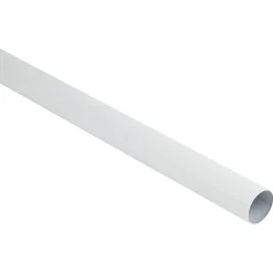 Gordijnroede 240cm - wit metaal - Ø28mm (2016369)