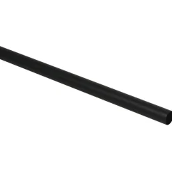 Gordijnroede 120cm zwart metaal - Ø20mm (1209057)