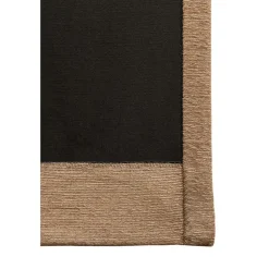 Gordijnstof Boaz - zwart/camel