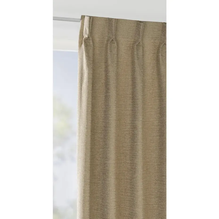 Gordijnstof Fiora - lichtbruin