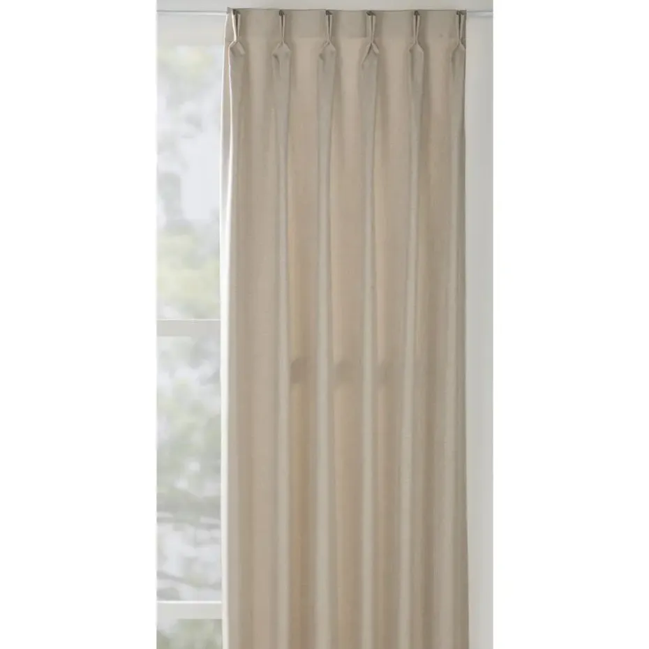 Gordijnstof Loom lichtdoorlatend - beige