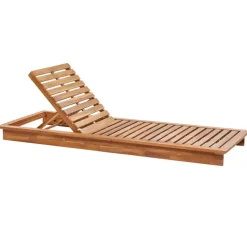 GRANARI - Ligstoel - Lichthout/Off-white - Acaciahout