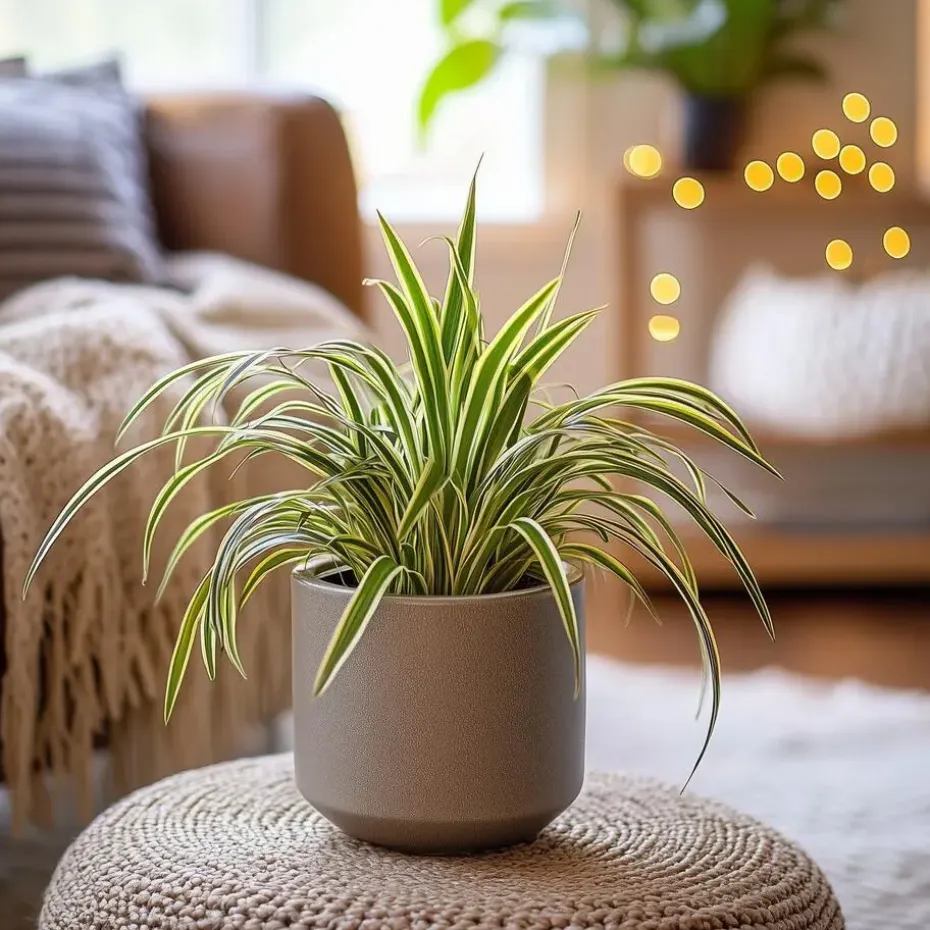 Graslelie - Chlorophytum comosum 'Atlantic' - Hoogte 25-40cm - ⌀12cm