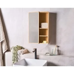 GUATAVITA - Spiegelkast - Lichtbruin - Bamboehout