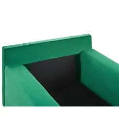 GUERET - Chaise longue - Groen - Symmetrisch - Fluweel