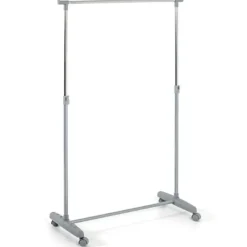Haku Kledingrek met chromen rail - 81 x 39 x 96 cm - In hoogte verstelbaar