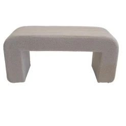 Halbankje Taupe Bouclé - 99x38x46cm - Sera