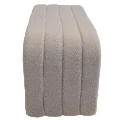 Halbankje Taupe Bouclé - 99x38x46cm - Sera