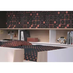 Halfhoogslaper Duffy 90x200cm met bureau - wit / eikdecor