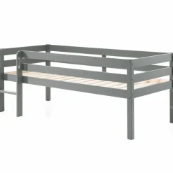 Halfhoogslaper Pip 90 x 200 dennenhout - grijs