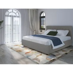 Hamar - Bed 180x200 cm in grijze stof
