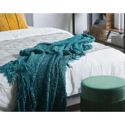 HAMAT - Plaid - Groen - 150 x 200 cm - Polyester