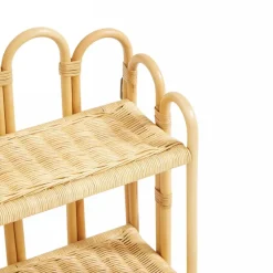 Hangende Opbergplank 2 Niveaus in Natuurlijk Rotan