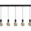 Hanglamp Bulby 5-lichts Zwart