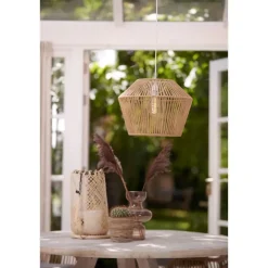 Hanglamp Caspian - Bruin/Wit- Ø40cm