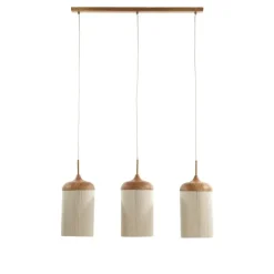 Hanglamp Dania - Naturel/Crème - 90x22x32cm - 3L