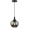 Hanglamp Lola - smoke metaal/glas - 150xØ19 cm