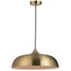 Hanglamp Quinn E27 - goudkleur - 120xØ40 cm