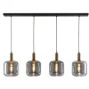 Hanglamp Toulouse 4-lichts - zwart - 150x120x10 cm