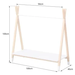 Happy Garden Garderobe LOU - Wit - Hout