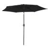 Happy Garden Parasol HAPUNA - Zwart - Aluminium