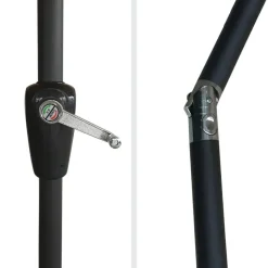 Happy Garden Parasol HAPUNA - Zwart - Aluminium