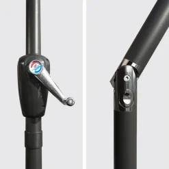 Happy Garden Parasol HAPUNA - Zwart - Aluminium