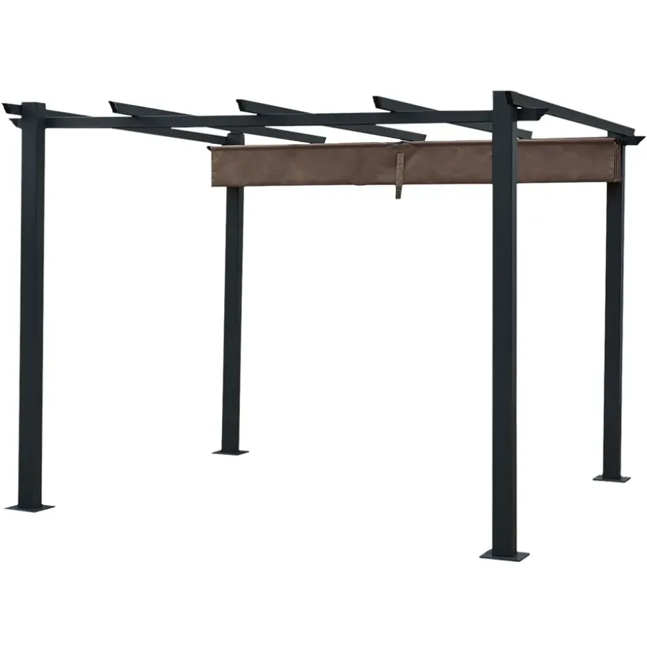 Happy Garden Pergola CASSIS - Bruin - Aluminium