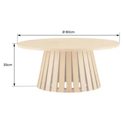 Happy Garden Salontafel LIV - Zwart - Spaanplaat