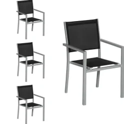 Happy Garden Stoel - Grijs - Aluminium