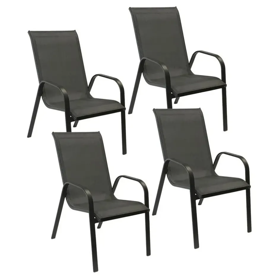 Happy Garden Stoel MARBELLA - Grijs - Aluminium