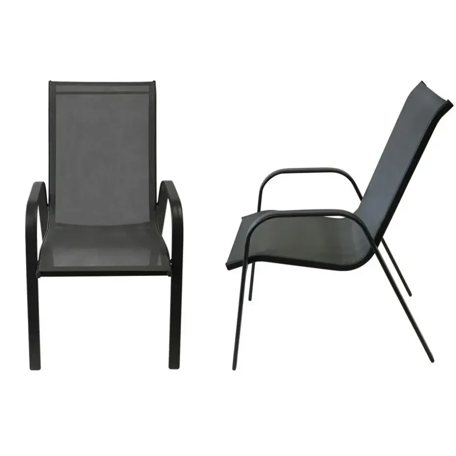 Happy Garden Stoel MARBELLA - Grijs - Aluminium