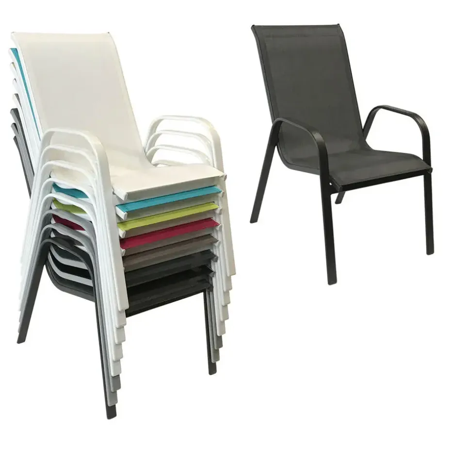 Happy Garden Stoel MARBELLA - Grijs - Aluminium