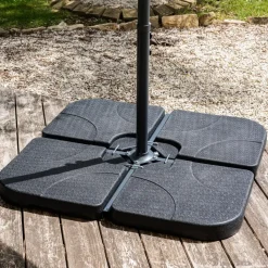 Happy Garden Zonnescherm QUIBERON - Zwart - Plastic