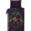 Harry Potter Dekbedovertrek Neon - Eenpersoons - 140 x 200 cm - Katoen